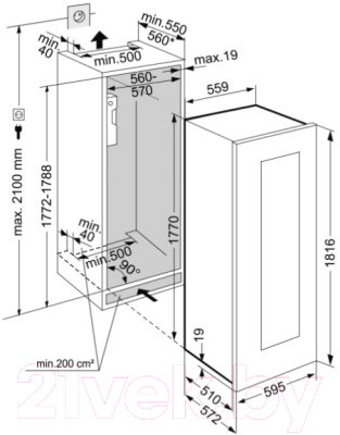 Встраиваемый винный шкаф Liebherr EWTgb 3583- фото9