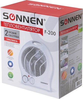 Тепловентилятор Sonnen F-200 / 453493 (белый)- фото5