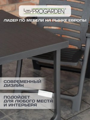Комплект садовой мебели Ipae Progarden Pik Nik / PIK20CAN- фото3