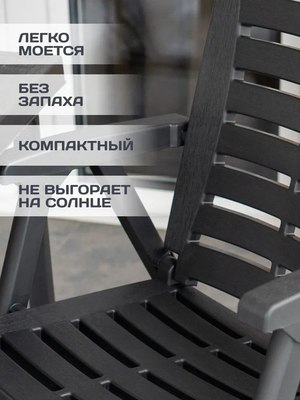 Комплект садовой мебели Ipae Progarden Pik Nik / PIK20CAN- фото4