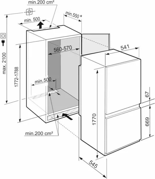 Встраиваемый холодильник Liebherr ICSe 5103-22 001- фото4