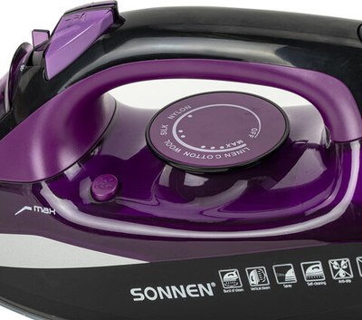 Утюг Sonnen SI-270 / 455280 (черный/фиолетовый)- фото7