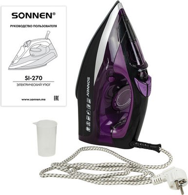Утюг Sonnen SI-270 / 455280 (черный/фиолетовый)- фото9