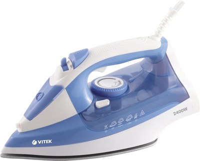 Утюг Vitek VT-8330 (белый/голубой)