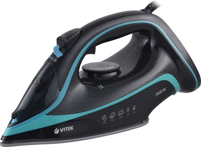 Утюг Vitek VT-8334 (черный/бирюзовый)