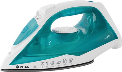 Утюг Vitek VT-8336 (белый/бирюзовый)- фото