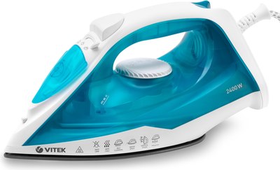 Утюг Vitek VT-8336 (белый/бирюзовый)- фото3