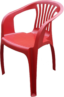 Стул пластиковый Эдванс Красный- фото
