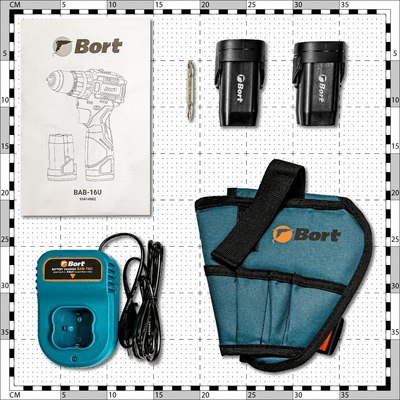 Аккумуляторная дрель-шуруповерт Bort BAB-16U 2x2А.ч (93414882)- фото8
