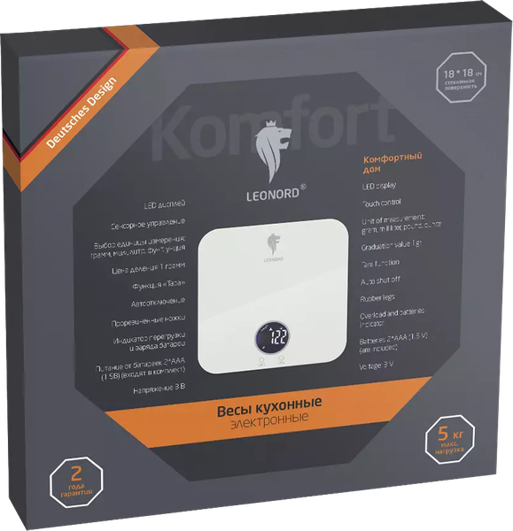 Кухонные весы Leonord LE-1713 / 108266- фото5, картинка5 Кухонные весы Leonord LE-1713 / 108266- фото5