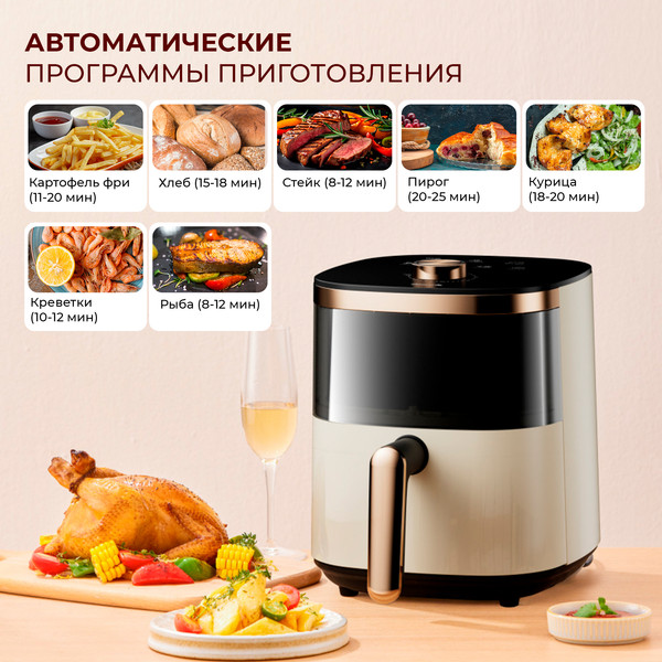 Аэрогриль Deerma DEM-KZ30W- фото3