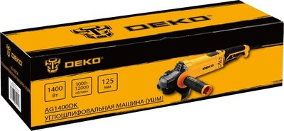 Угловая шлифовальная машина Deko AG1400DK / 083-1027- фото4