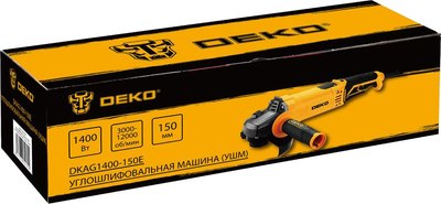Угловая шлифовальная машина Deko DKAG1400-150E / 083-1029- фото5