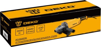 Угловая шлифовальная машина Deko AG2600DK / 083-1031- фото6