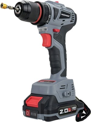 Аккумуляторная дрель-шуруповерт Profipower MKBL-18B / T0056- фото7