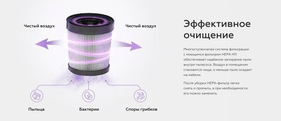 Вертикальный пылесос BQ VCA0201H (серый/фиолетовый)- фото9