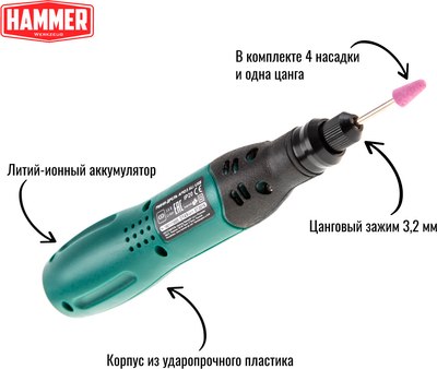 Электроотвертка Hammer Flex ACD3.6Li USB- фото3