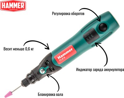 Электроотвертка Hammer Flex ACD3.6Li USB- фото4