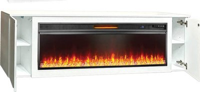 Каминокомплект Смолком Dakota F 2D-fr1 V60 Vision 60 LED (бьянко белый)- фото2