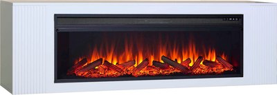 Каминокомплект Смолком Dakota F 2D-fr1 V60 Vision 60 LOG LED (бьянко белый)- фото