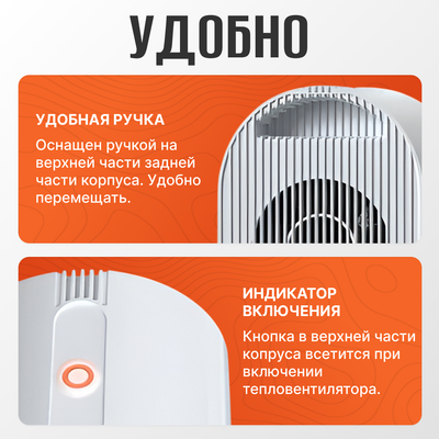 Тепловентилятор Sundays Home TBD0604356401A (белый)- фото2