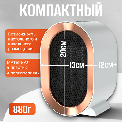 Тепловентилятор Sundays Home TBD0604356401A (белый)- фото6