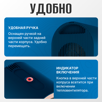 Тепловентилятор Sundays Home TBD0604356401B (синий)- фото2