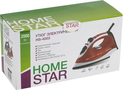 Утюг HomeStar HS-4003 / 002671 (серый/голубой)- фото4