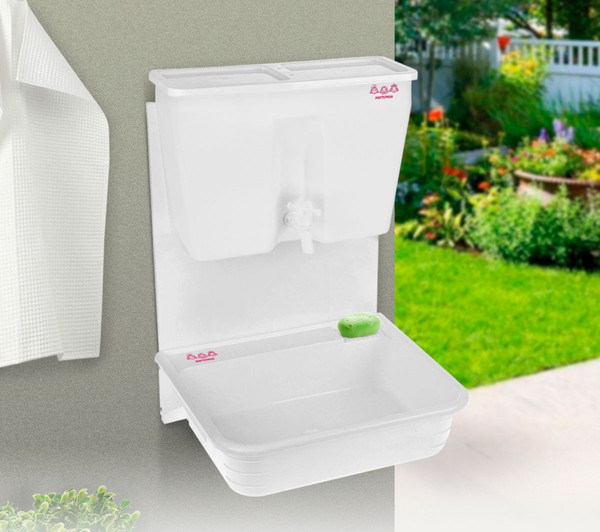 Умывальник для дачи Мастерица Навесной с раковиной без ЭВН WK-17M- фото4