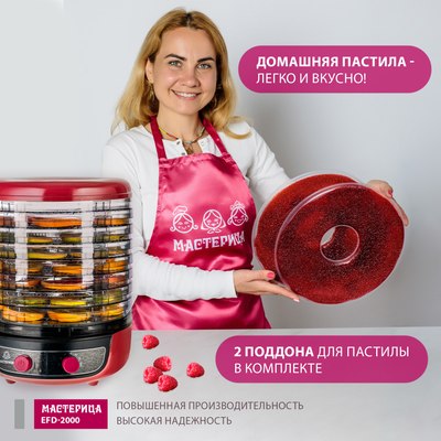 Сушилка для овощей и фруктов Мастерица EFD-2000 3в1- фото4