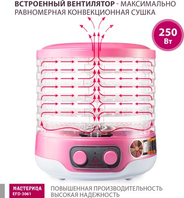 Сушилка для овощей и фруктов Мастерица EFD-3061- фото3