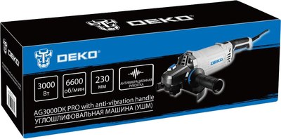 Угловая шлифовальная машина Deko AG3000DK Pro / 083-1032- фото4