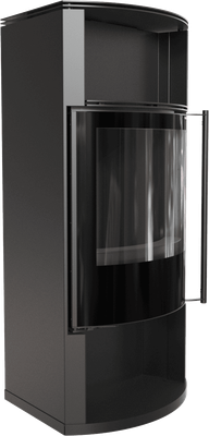 Печь-камин Kratki Tofa 150 8кВт (черный thermotec)- фото3