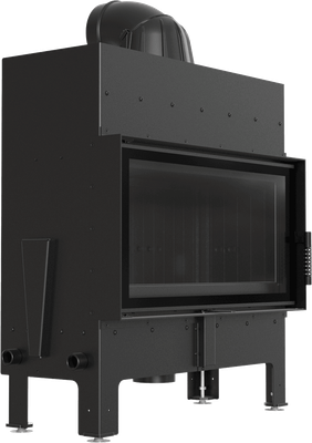 Каминная топка Kratki Floki L 12кВт 200 (черный thermotic)- фото