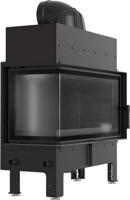 Каминная топка Kratki Floki L 12кВт 200 (черный thermotic)- фото3