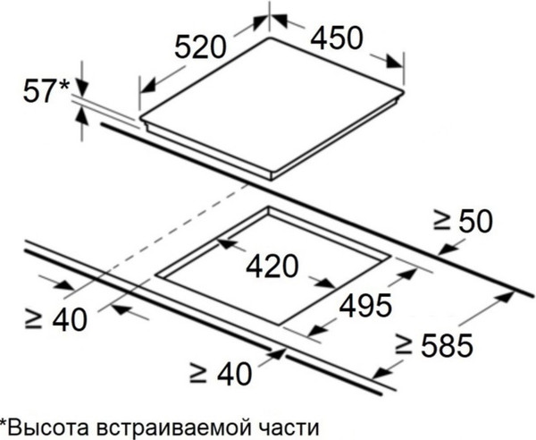 Индукционная варочная панель Maunfeld CVI453SBWHA Inverter- фото2