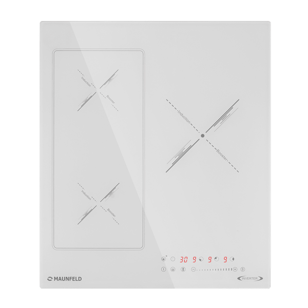 Индукционная варочная панель Maunfeld CVI453SBWHA Inverter- фото4