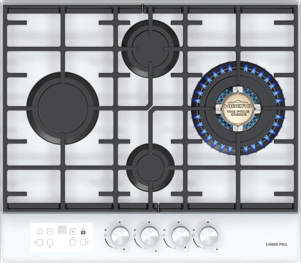 Газовая варочная панель Hiberg VM 6245 W- фото