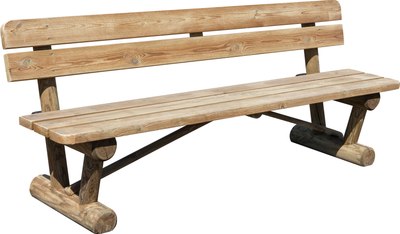 Скамья садовая Массив-Древ L150 1500x600xН810- фото