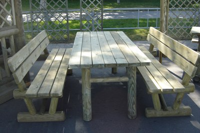 Скамья садовая Массив-Древ L150 1500x600xН810- фото3