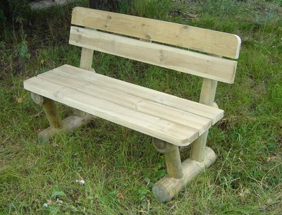 Скамья садовая Массив-Древ L120М 1200x600xН810- фото2