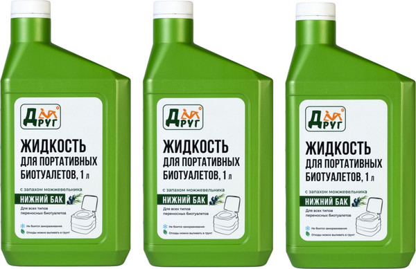 Набор жидкостей для биотуалета Друг 3xLLT1- фото