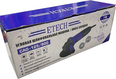 Угловая шлифовальная машина Etech CAG-125/900- фото5