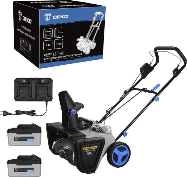Снегоуборщик аккумуляторный Deko ST412-6 / 083-4445- фото