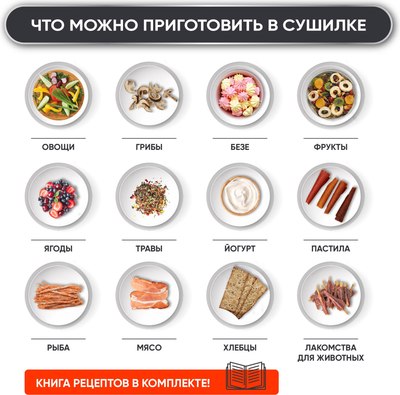 Сушильный шкаф для овощей и фруктов Pullman PL-1108- фото2