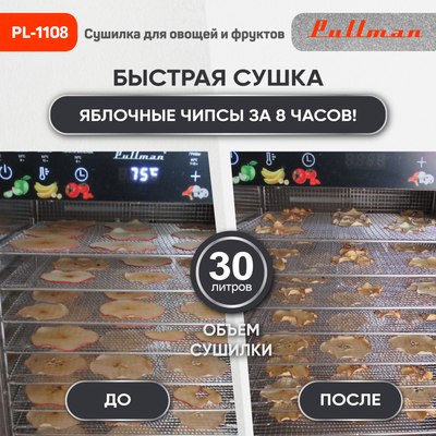 Сушильный шкаф для овощей и фруктов Pullman PL-1108- фото8