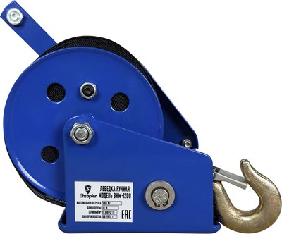 Лебедка ручная Shtapler BHW-1200 г/п 0.5т 10м (T) / 71066526- фото4