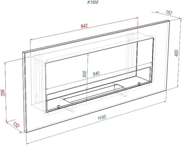 Биокамин Firelight BFP/W-110- фото10
