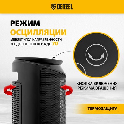 Тепловентилятор Denzel DTFC-2000X / 96426- фото6