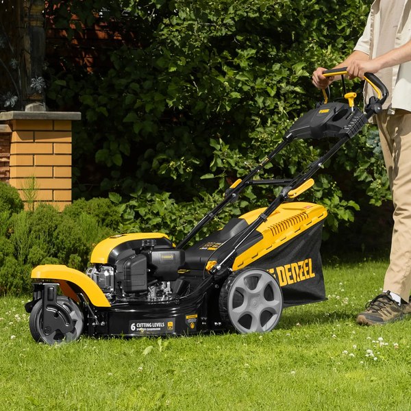 Газонокосилка бензиновая Denzel GLT-460SP-T Trike / 58810- фото2